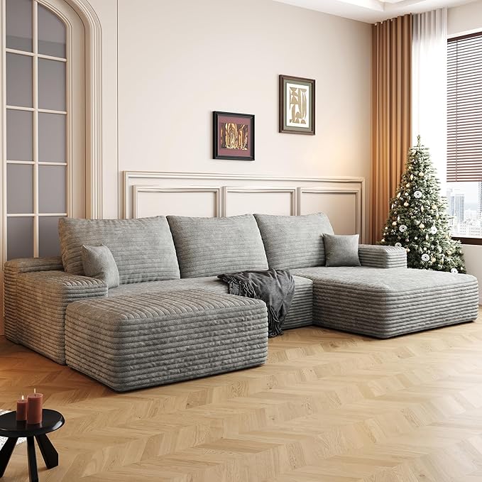 108" Sectional Couches for Living Room Cloud Couch Sofa - Image 6