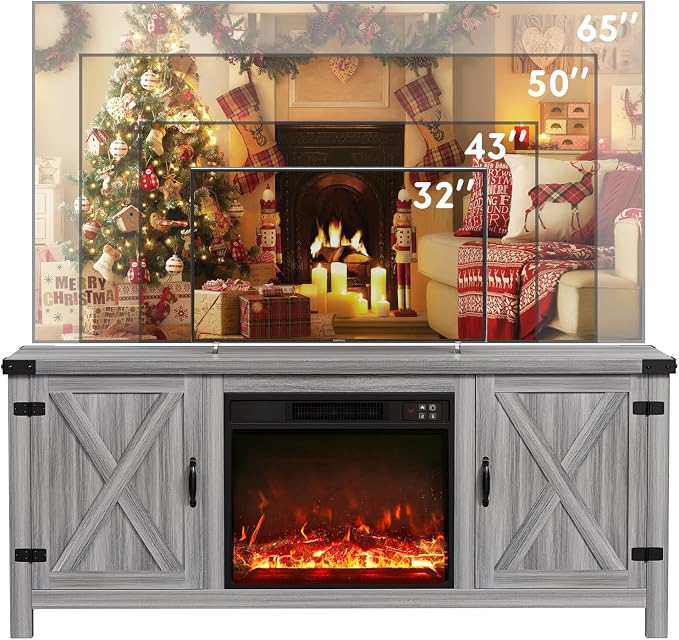 YESHOMY Fireplace TV Stand - Image 8
