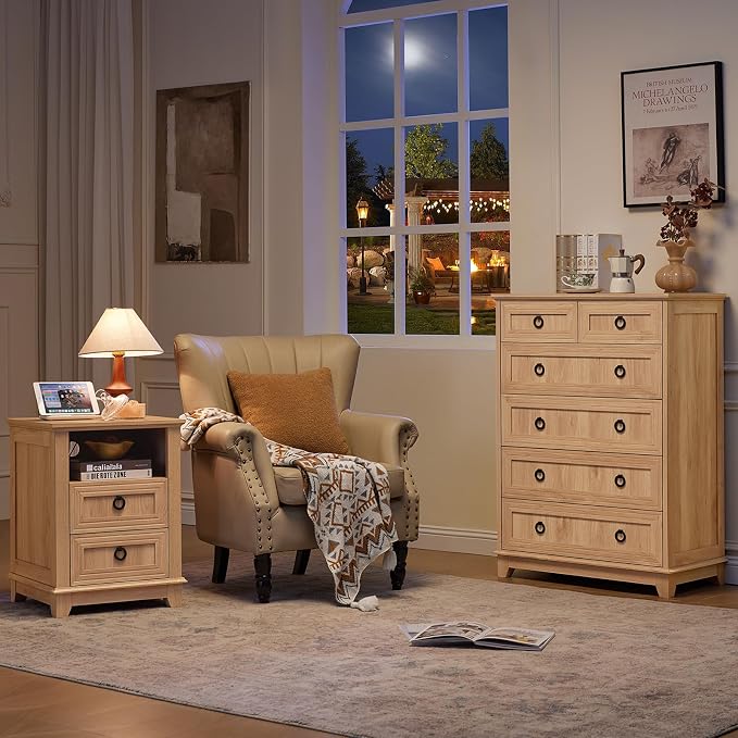 Joaxswe Farmhouse 6 Drawer Dresser - Image 9