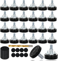 24 PCS M6 Thread Furniture Feet Levelers, Furniture Leveling Feet by Eunenete
