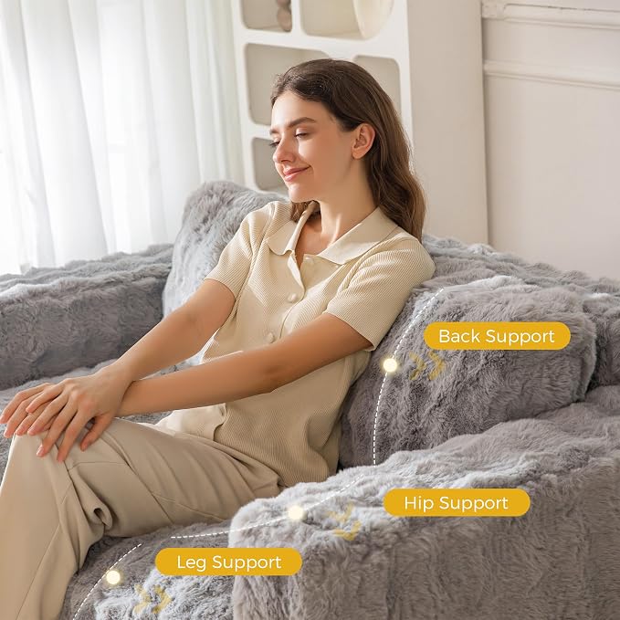 MAXYOYO Loveseat Sofa for Living Room, Small Sofa Couch Tufted Boneless Couch - Image 9