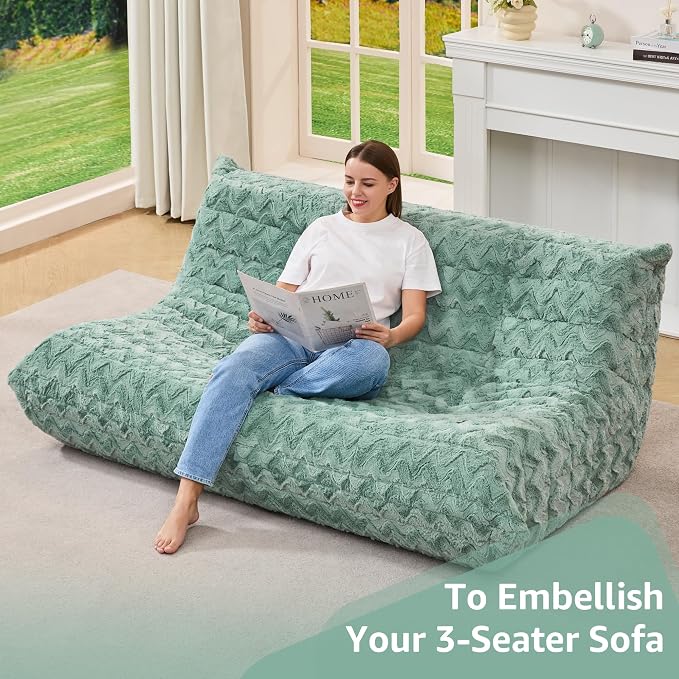 Bean Bag Chairs for Adults Giant Bean Bag Chair Memory Foam BeanBag Chair Bean - Image 6