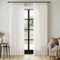 MIULEE Extra Wide 60 Inch Width Pinch Pleated Thick Linen Curtains 96 Inches by MIULEE