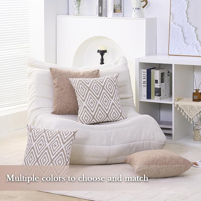 HPUK Decorative Throw Pillow Covers Set of 4 Couch Pillows Linen Cushion Cover - Image 6