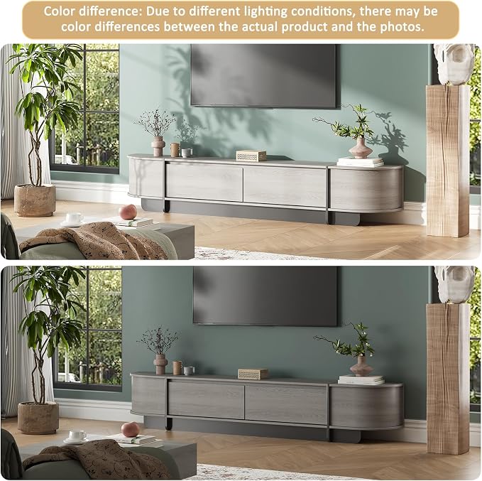 78.7'' Modern TV Stand for 55-85 Inch, Long Wooden TV Console - Image 8