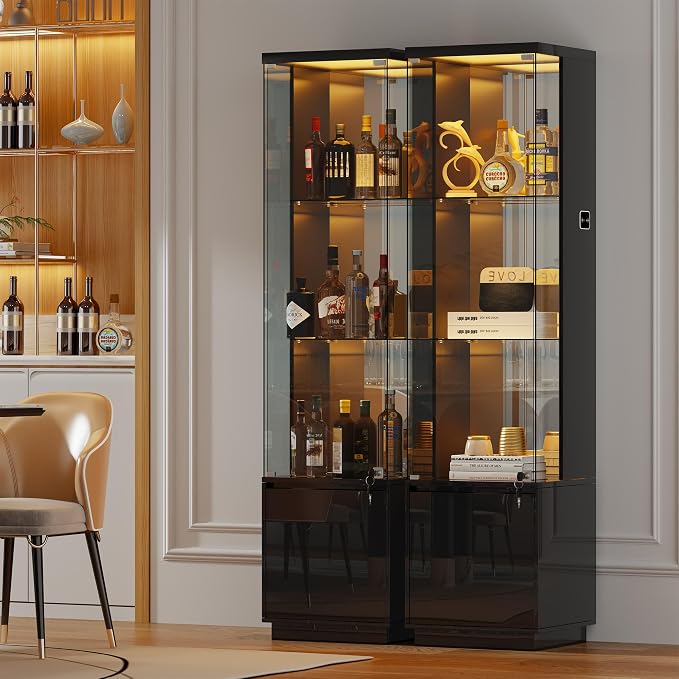 HNEBC Corner Glass Display Cabinet - Image 9