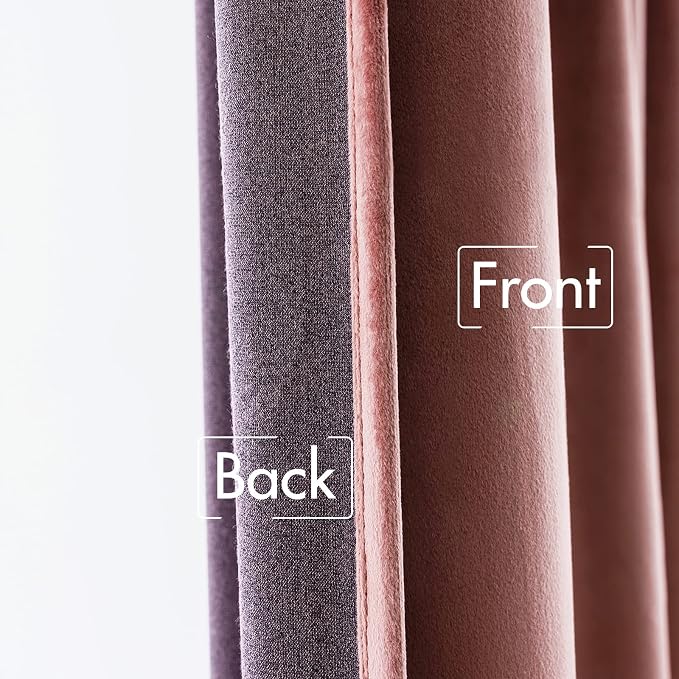 MIULEE Velvet Curtains 90 inches 2 Panels - Image 6