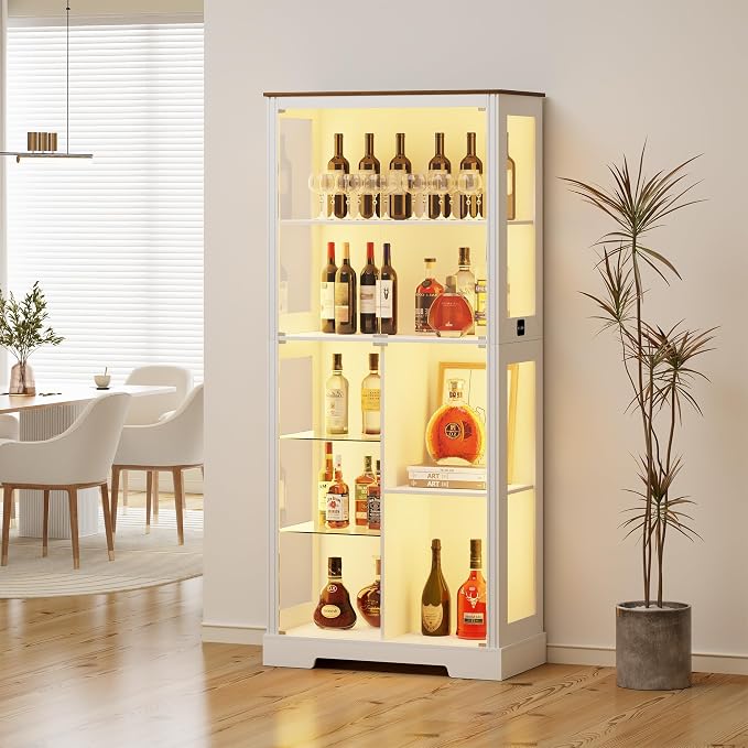 Gurexl Modern Glass Display Cabinet - Image 3