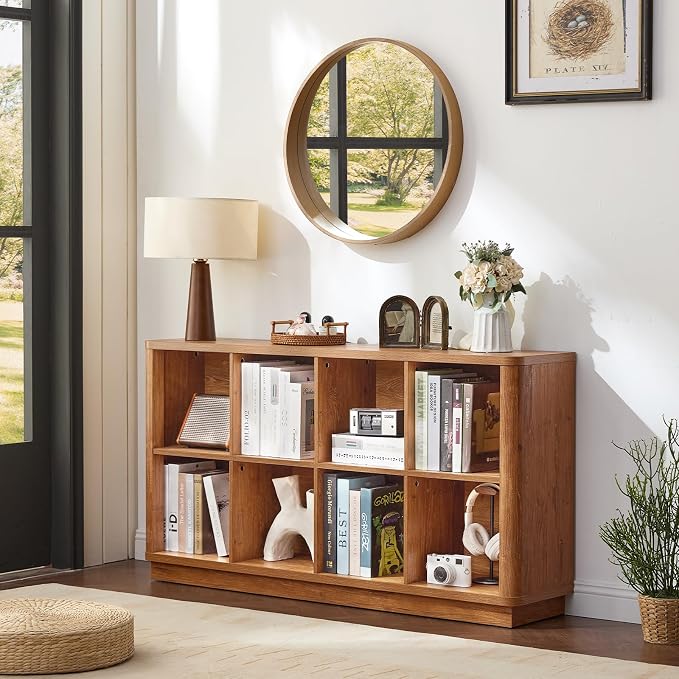 Joaxswe 8 Cube Storage Book Shelf, Floor Standing Wooden Cubby Bookcase - Image 7