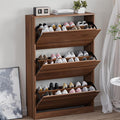 BORNOON Shoe Cabinet with 3 Flip Drawers, Slim Narrow Shoe Storage Cabinet by BORNOON