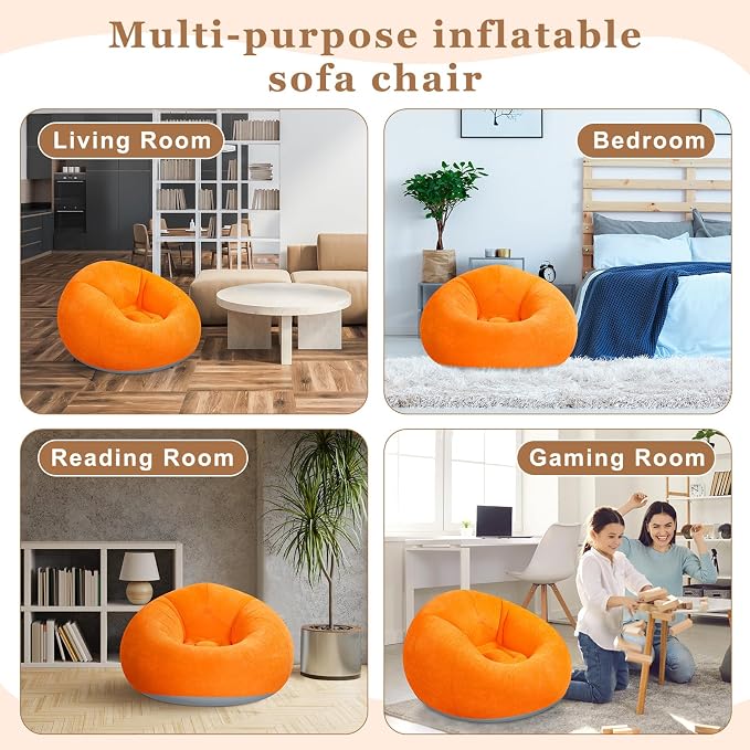 Realspring 6 9 12 Pcs Inflatable Bean Bag Chairs - Image 6