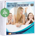 Utopia Bedding Queen Mattress Protector Zippered, 100% Waterproof Bed Bug and by UTOPIABEDDING