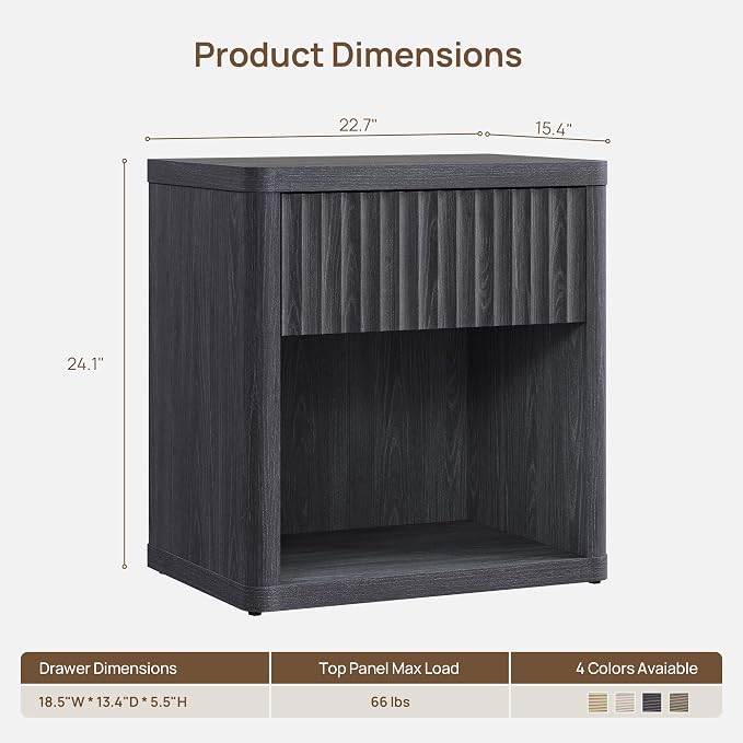 SICOTAS Night Stand Nightstand - Image 2