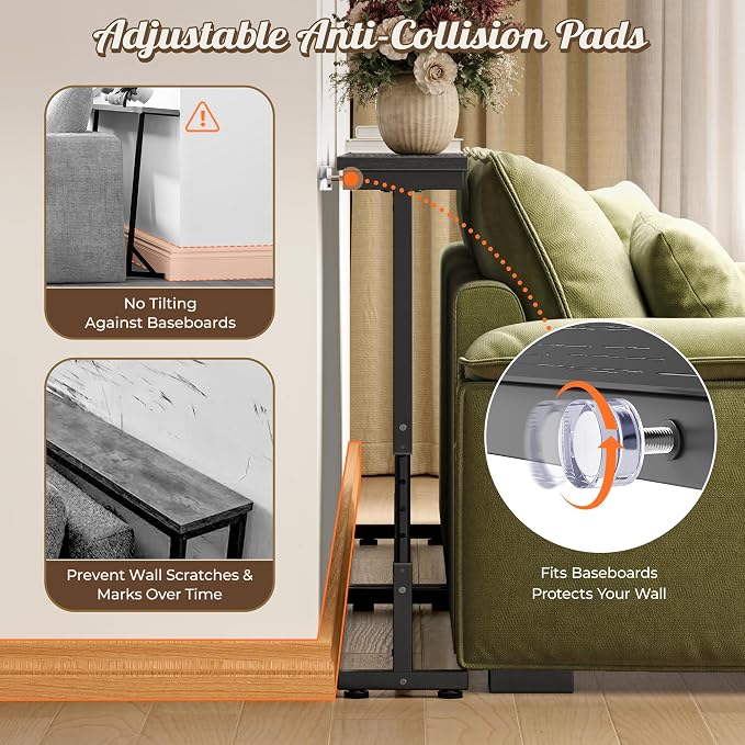 Huuger 102.4 Inch Behind Couch Table - Image 7