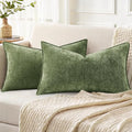 decorUhome Summer Couch Throw Pillow Covers 12x20 Set of 2, Decorative Soft by decorUhome