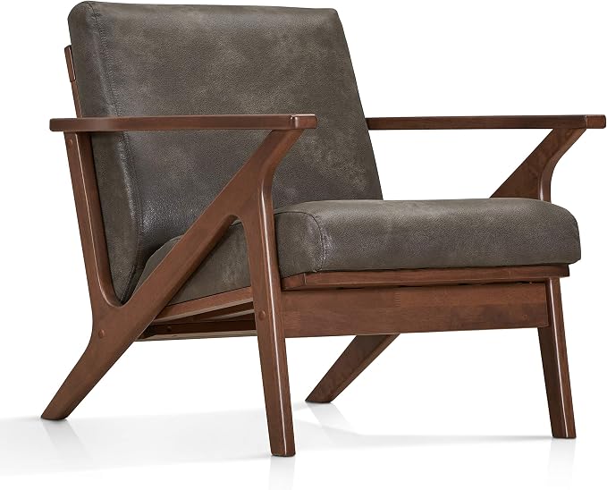 Zola Mid Century Modern Accent Chair Arm Chair, Living Room Furniture, by OmaxDecor