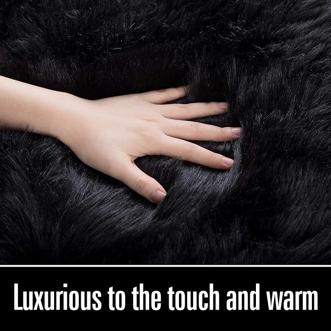 LOCHAS Soft Fluffy Faux Fur Rugs - Image 5