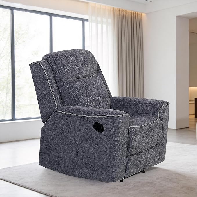 Betsy Furniture Soft Microfiber Manual Reclining Recliner, Relax and Comfortable by BetsyFurniture