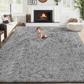 8x10 Area Rugs for Living Room: Fluffy Shag Soft Washable Rug Large Fuzzy Plush by VECARF