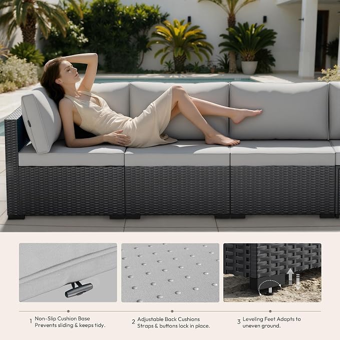 WWR Patio Furniture Set 7 Piece - Image 3