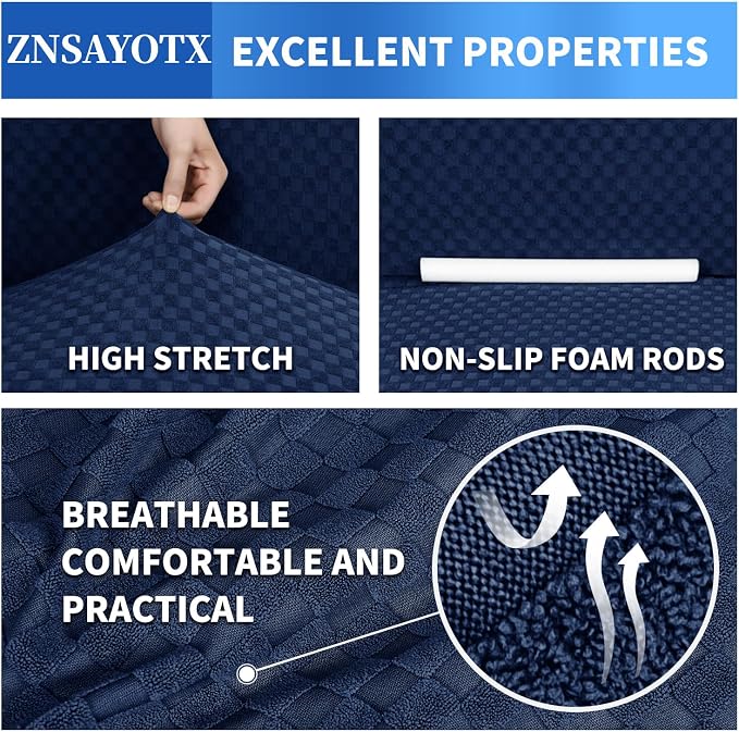 ZNSAYOTX 1 Piece Jacquard Couch Covers - Image 5