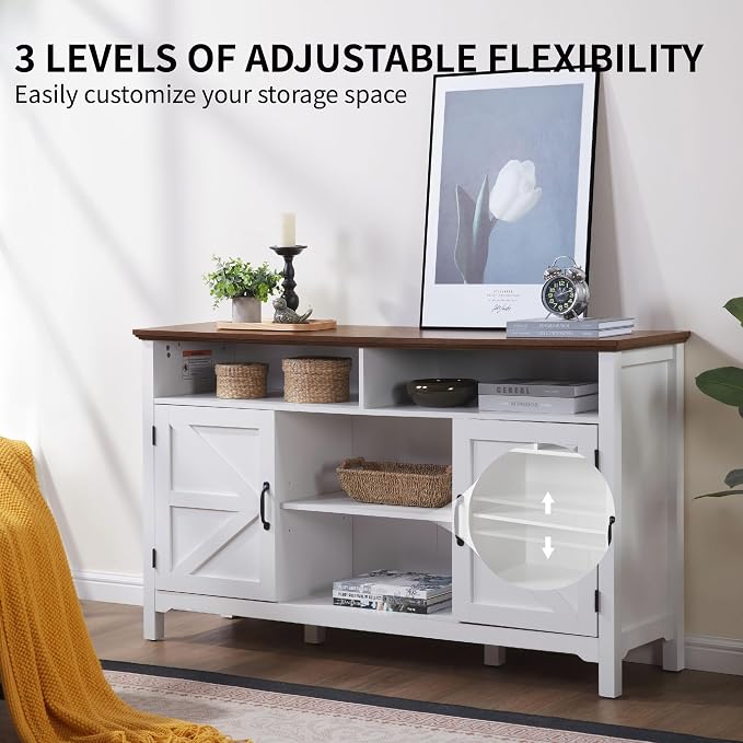 Farmhouse Sideboard Buffet Cabinet - Image 4