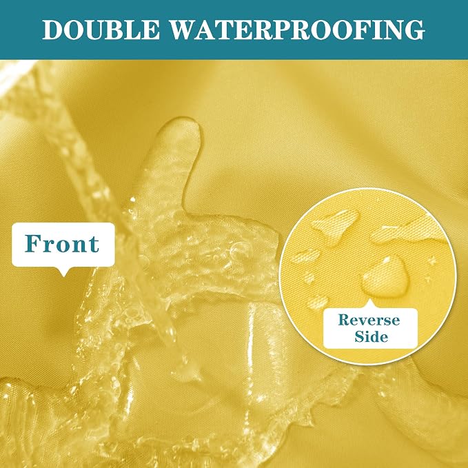 Outdoor Chaise Lounge Cushion Set of 2, Fadesafe Water-Repellent Lounge Deck - Image 4