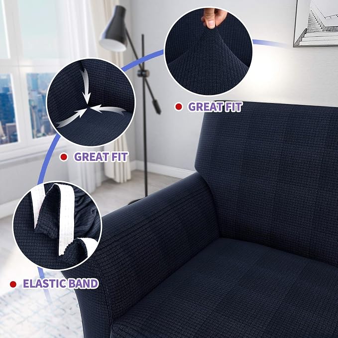 ZNSAYOTX 3 Piece Loveseat Covers - Image 3