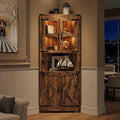 GarveeHome 67 in Tall Corner Storage Cabinet by GarveeHome