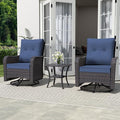 ALAULM Outdoor Swivel Rocking Chairs Set of 2 by ALAULM