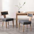 VESCASA Linen Upholstered Dining Chairs by VESCASA