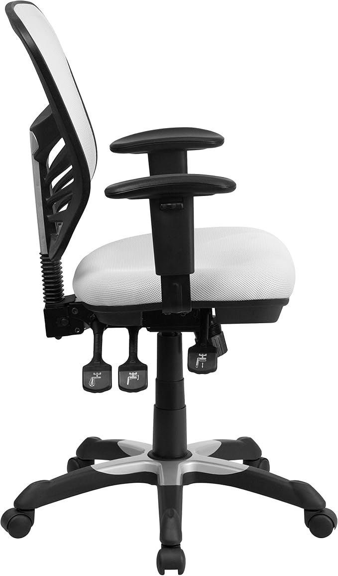 Flash Furniture Nicholas Mid-Back Swivel Office and Gaming Chair, Ergonomic - Image 6
