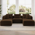 Novilla 106" Modular Sectional Sofa, Modern Cloud Sectional Couch by Novilla