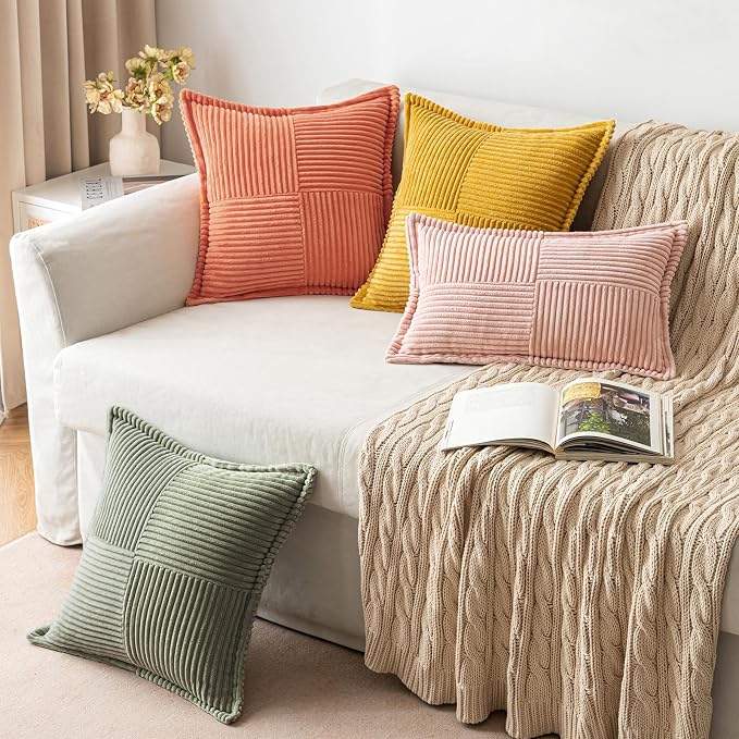 MIULEE Decorative Euro Sham Throw Pillow Covers - Image 4