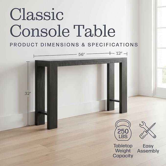 Alaterre Furniture Classic Solid Wood Console Table - Image 2