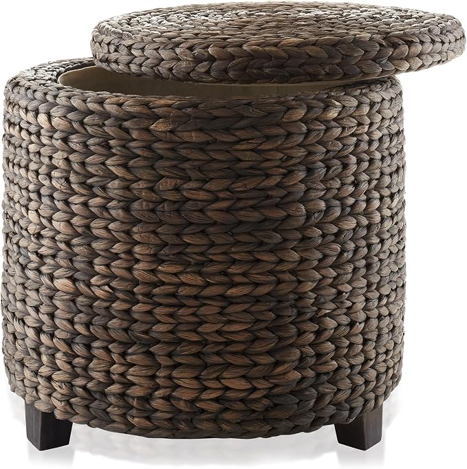 Casafield 17" Round Storage Ottoman - Image 5