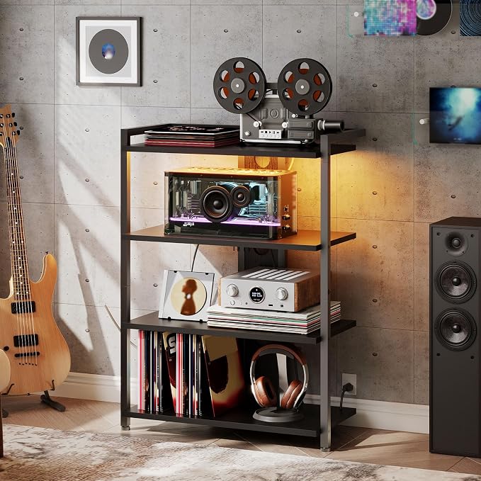 HOOBRO 4-Tier AV Media Stand, Media Console - Image 2