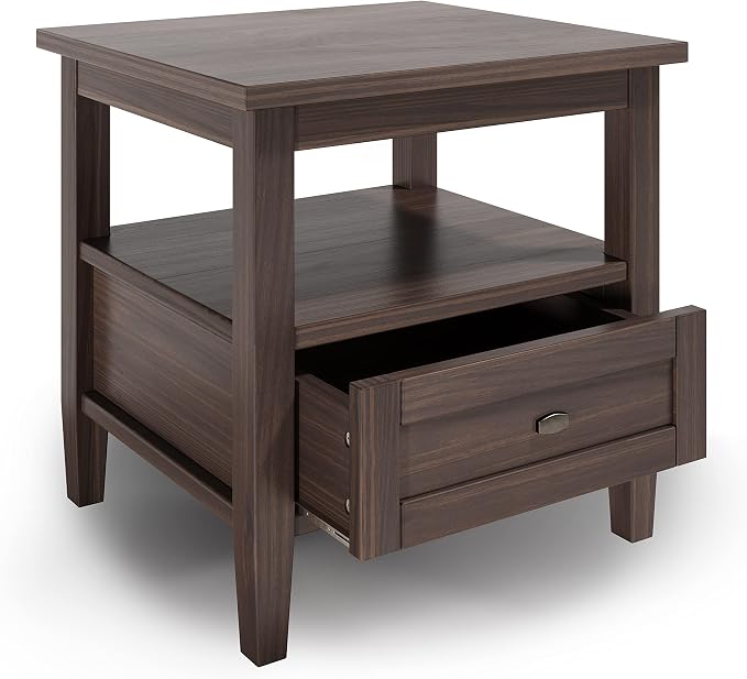 SIMPLIHOME Warm Shaker Solid Wood 20 inch Wide Transitional-Style End Tables in - Image 2