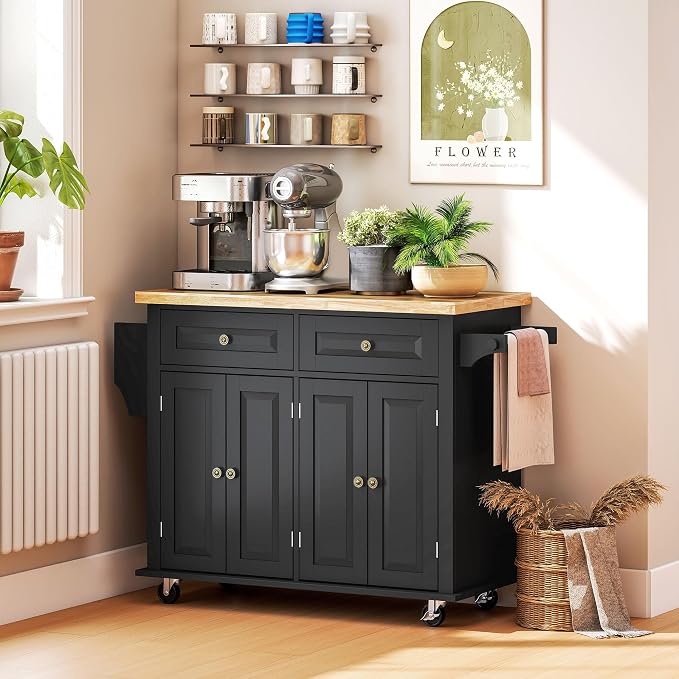 HOMCOM Kitchen Island Cart - Image 8