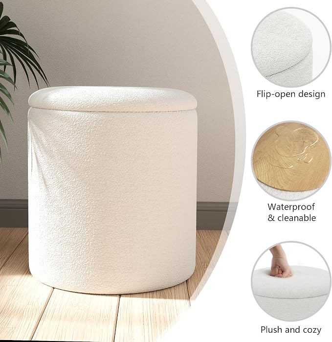 Cmishe Ottoman Poufs with Storage - Image 8