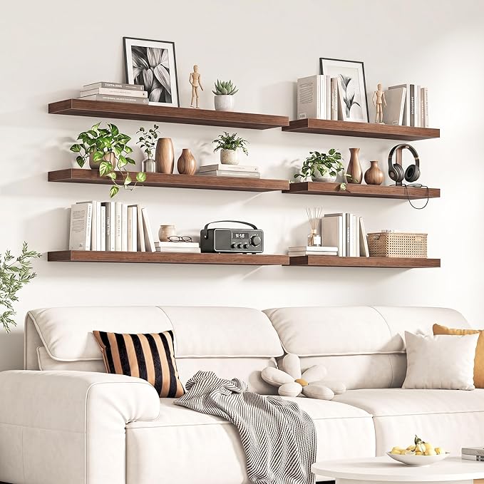 Fun Memories 60Inch Long Floating Shelves, 8 Inch Deep Shelves - Image 2
