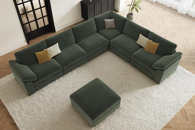 EASE MOOSE Oversized Sectional Modular Sofa, Large U Shape Sectional Couch Wide - Image 3