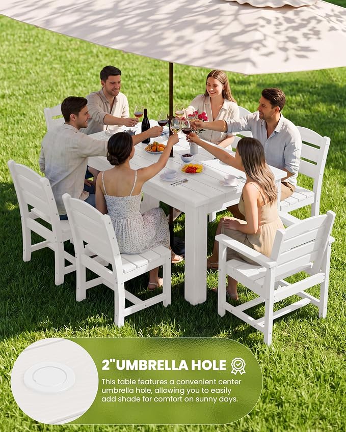 SERWALL HDPE Dining Set for 10 – 2 Tables, 8 Armless + 2 Armchairs. Includes 10 - Image 3