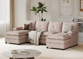 110" U-Shaped Sectional Sofa by Meilocar