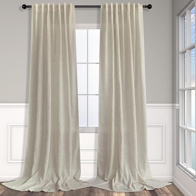 Pitalk Beige Curtains 78 Inches Long by Pitalk