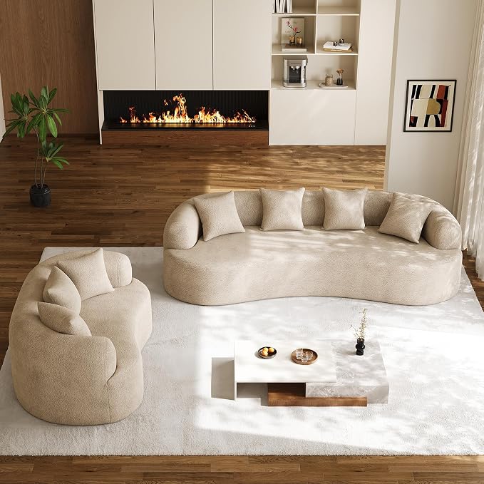 DAMAIFROM 68.5" Loveseat Sofa for Living Room, Modern Luxury Plush Chenille - Image 9