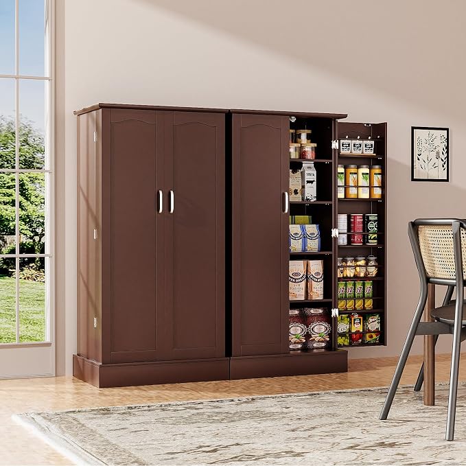 kepptory 47” Pantry Cabinet, Kitchen Pantry Storage Cabinet by kepptory