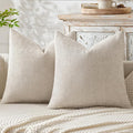 MIULEE Pack of 2 Couch Throw Pillow Covers 20x20 Inch Neutral Beige Modern Boho by MIULEE
