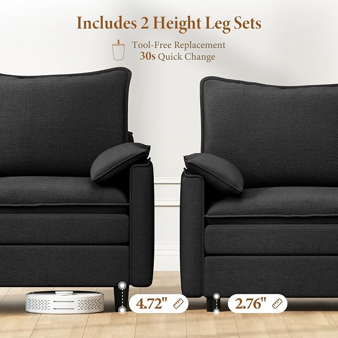 Vesgantti Large Modular Sectional Sofa, Big Comfy Cloud Couch - Image 3