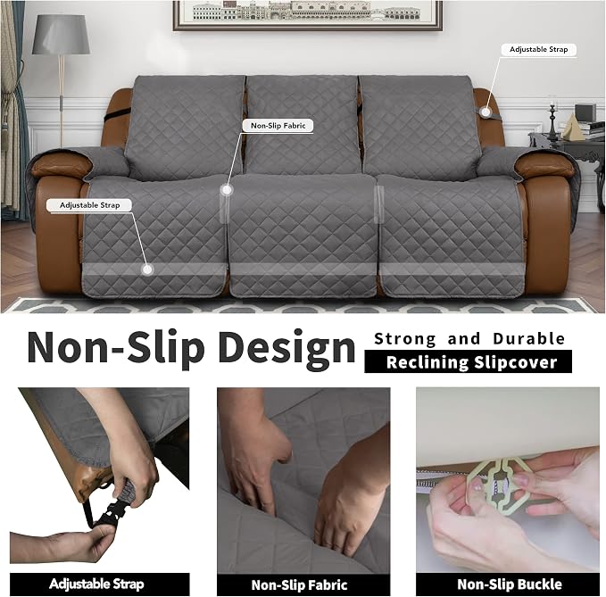 Easy-Going Oversized Recliner Sofa Cover, Reversible Couch Cover - Image 4